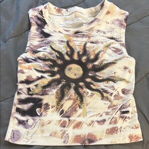 Sunburst Sleeveless Top - Multicolor